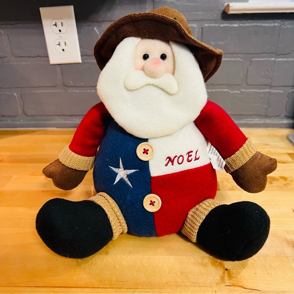 Kohl's Stuffed Santa Claus Texas Flag Outfit (Christmas/Seasonal) Noel